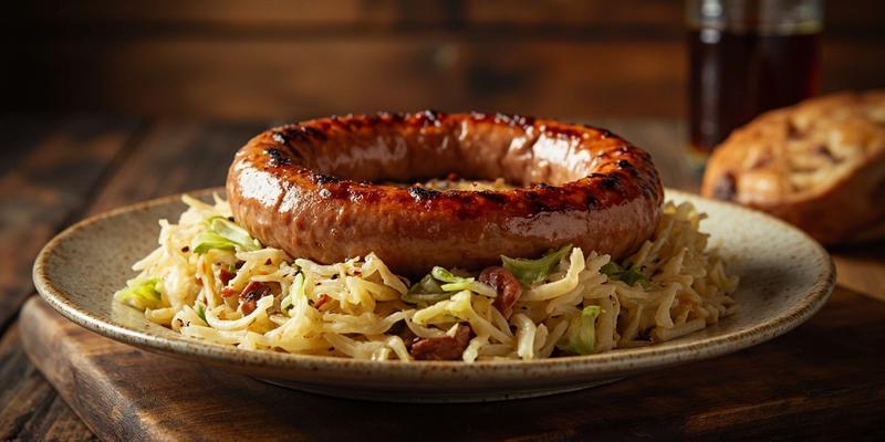 德式香腸配酸菜