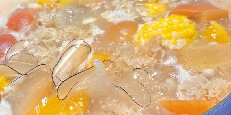 木瓜蘋果雪耳魚尾湯