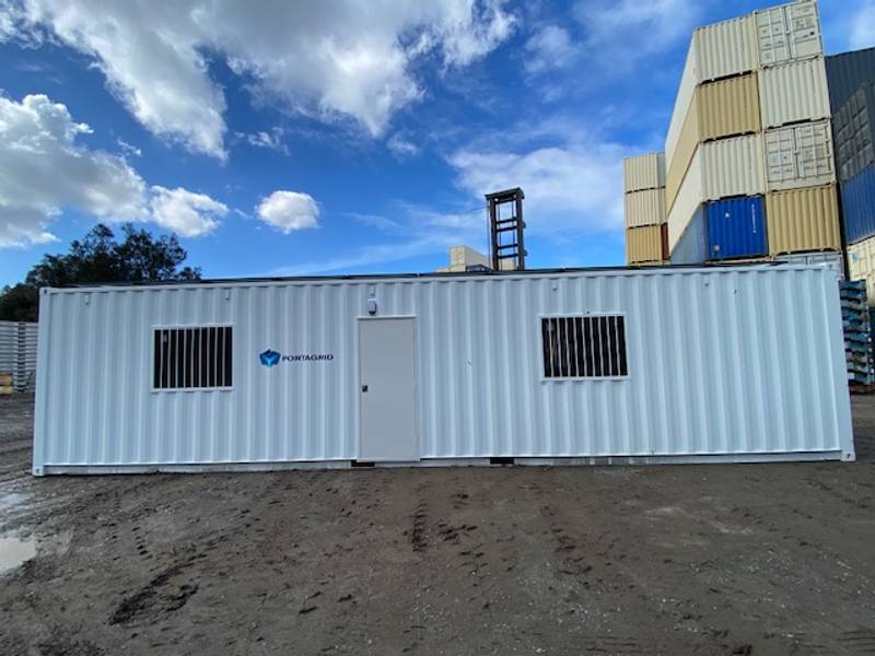The 40ft off-grid site office