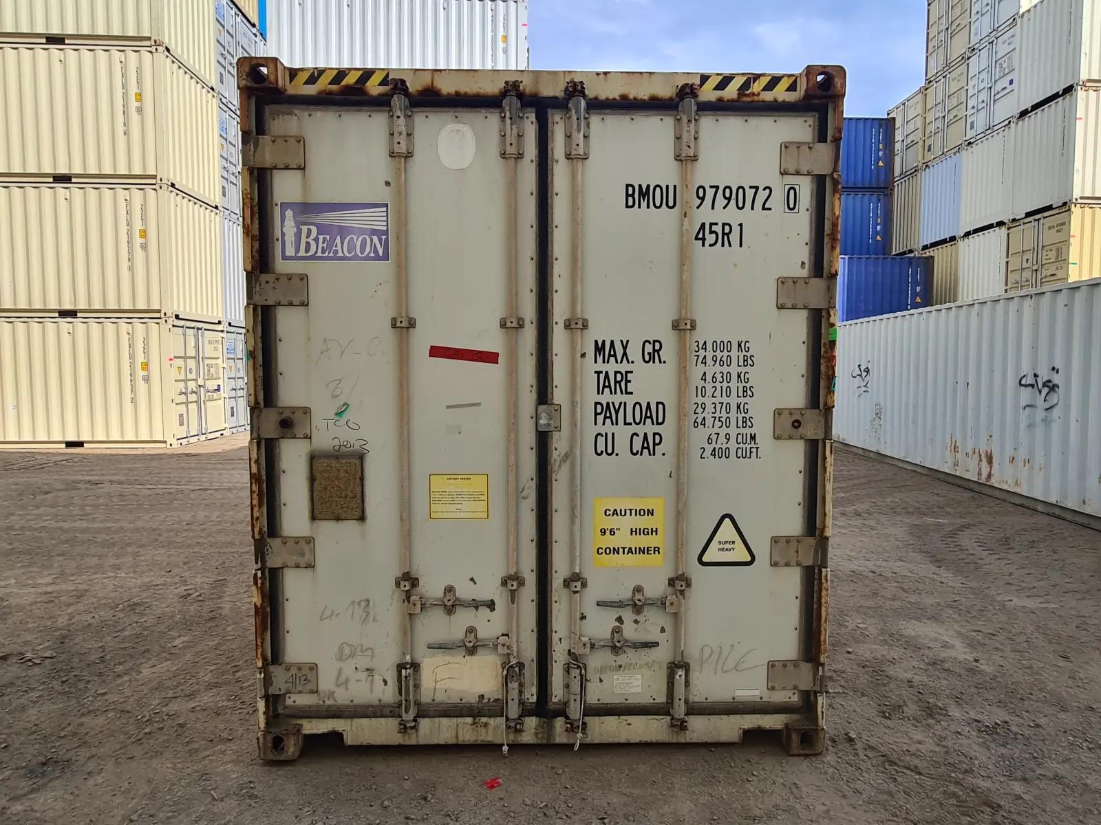 40ft Refrigerated High Cube Shipping Container, Non-Operational