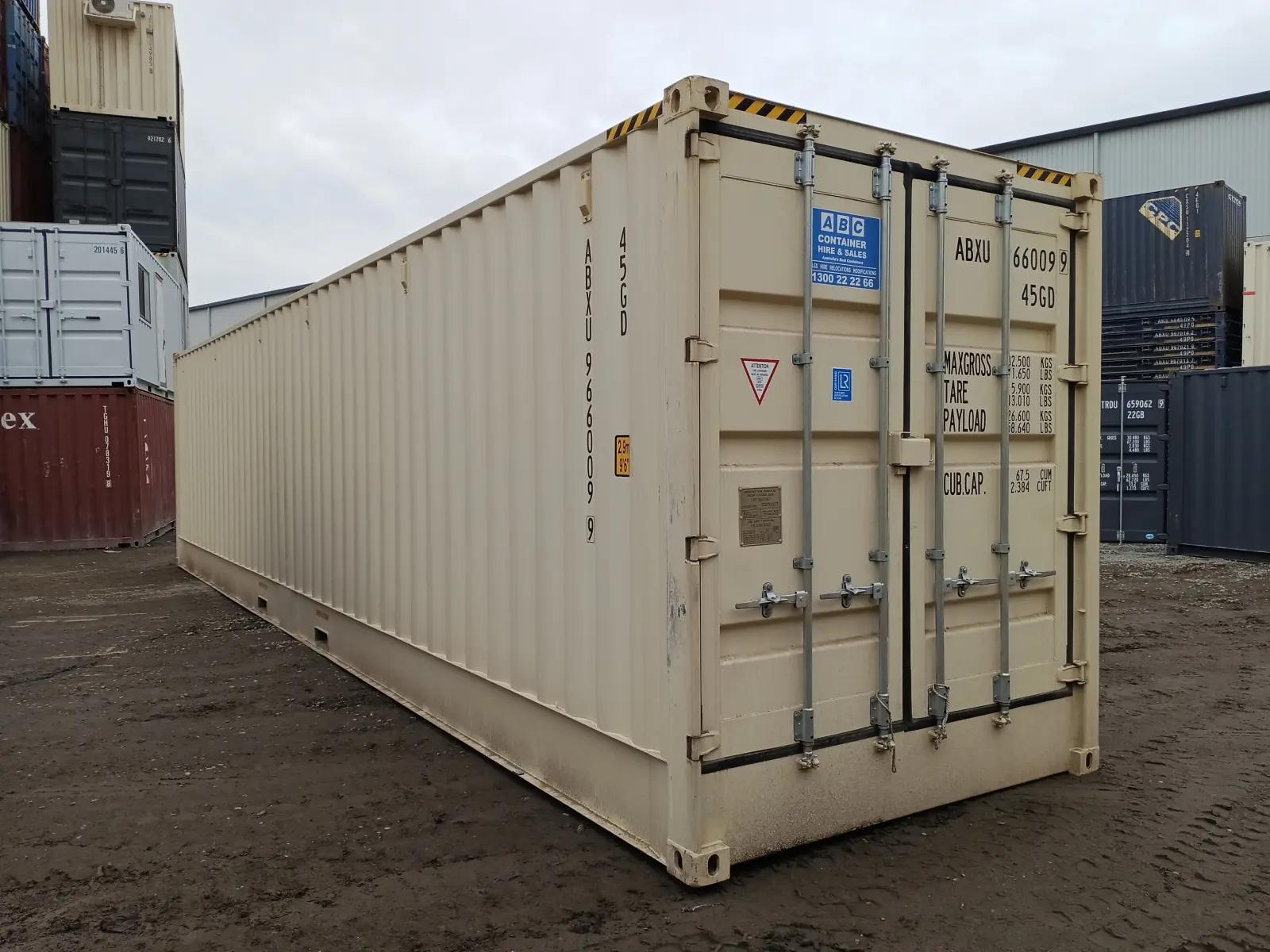 40ft High Cube Shipping Container w' Full Side Opening