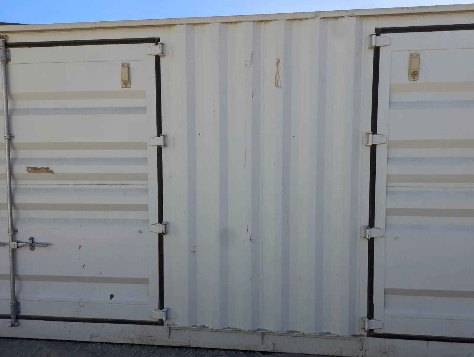 40ft High Cube Shipping Container w' Partial Side Opening (2 Sets of Side Doors)