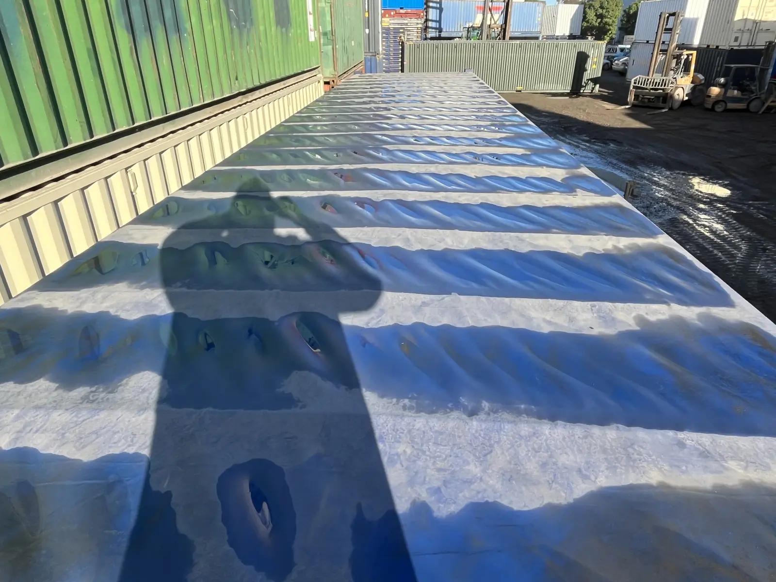 40ft High Cube Open Top Container w' Tarp And Bows