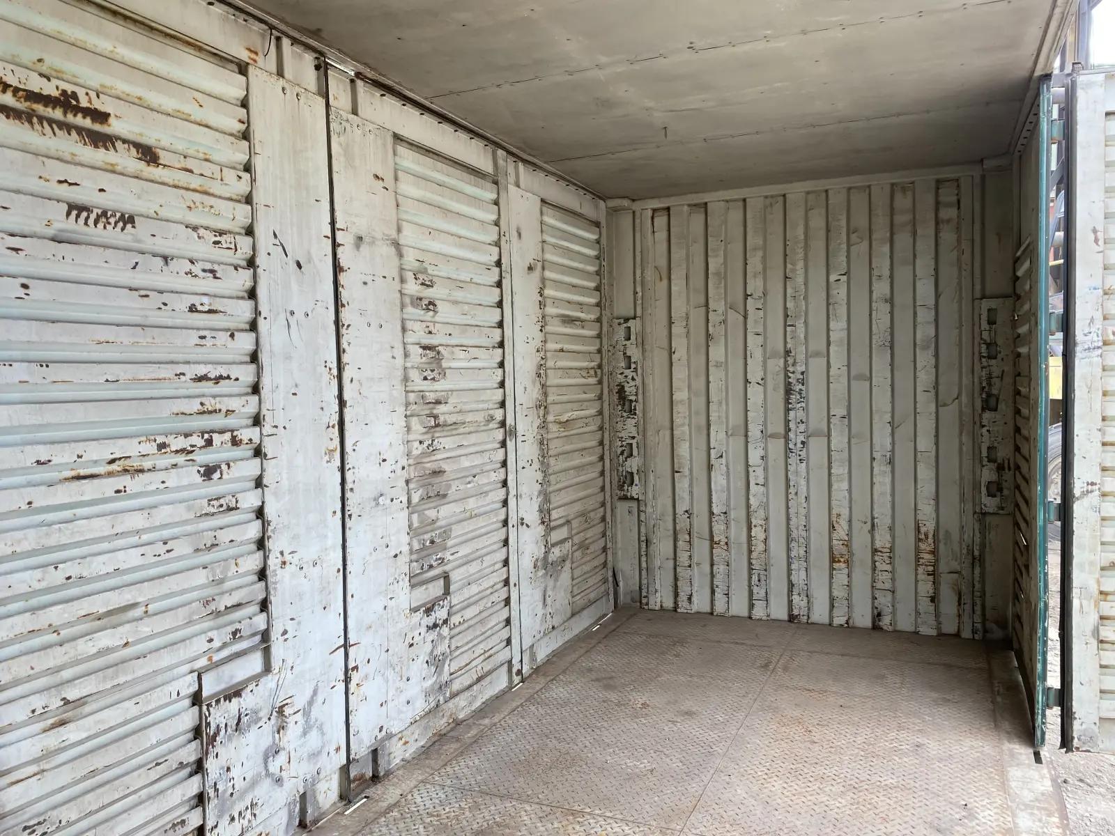 Used 20ft High Cube Rail Cart Shipping Container w' Doors Both Sides