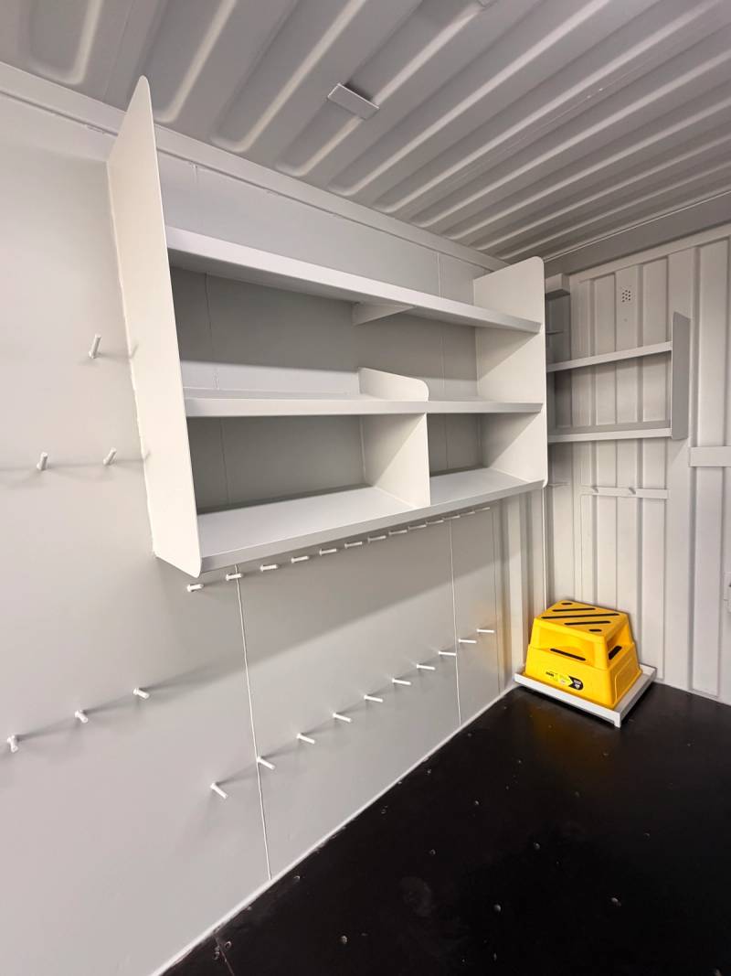 The 20ft mechanical tooling room fit-out