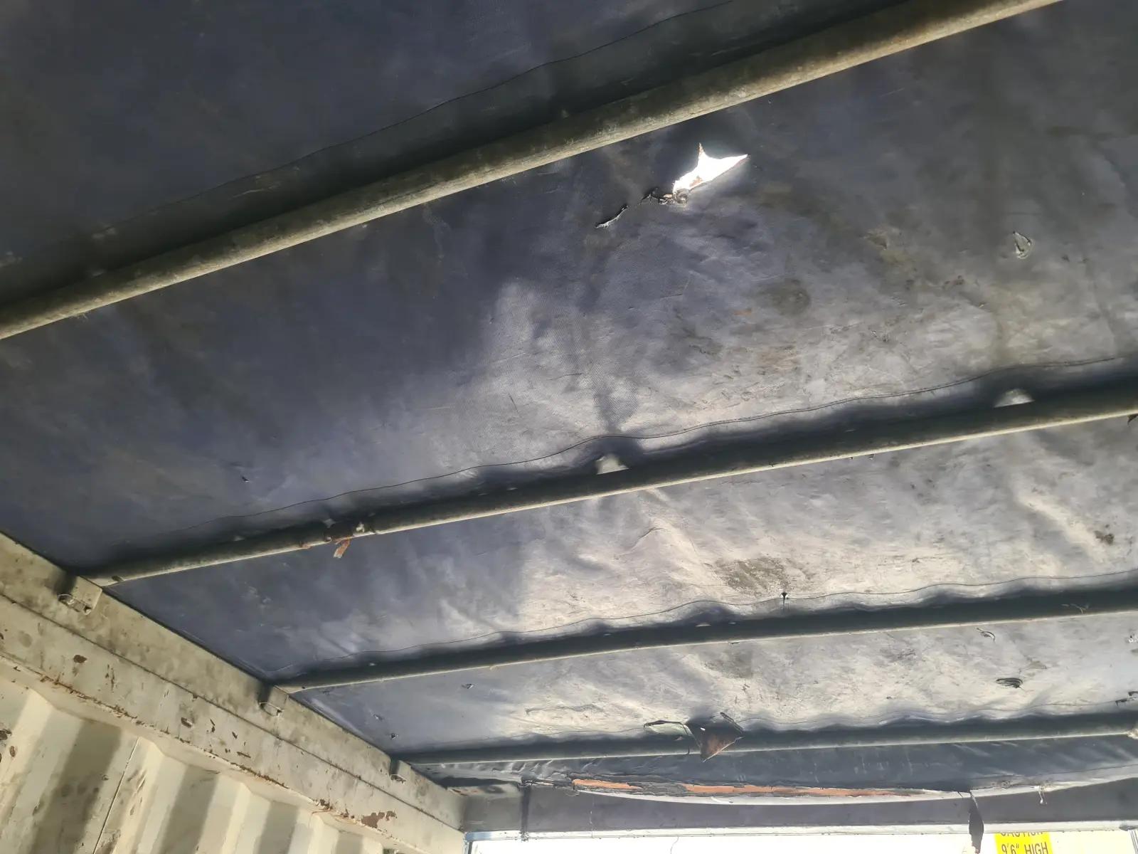 Used 20ft High Cube Open Top Container w' Tarp And Bows