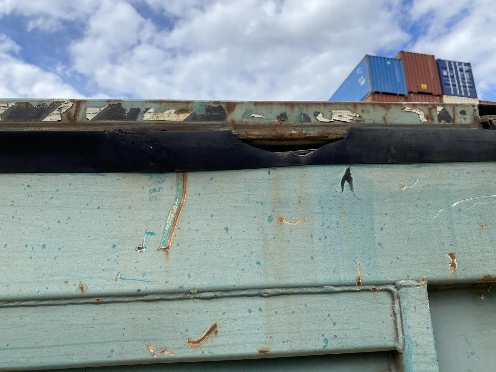 Used 20ft High Cube Rail Cart Shipping Container w' Doors Both Sides