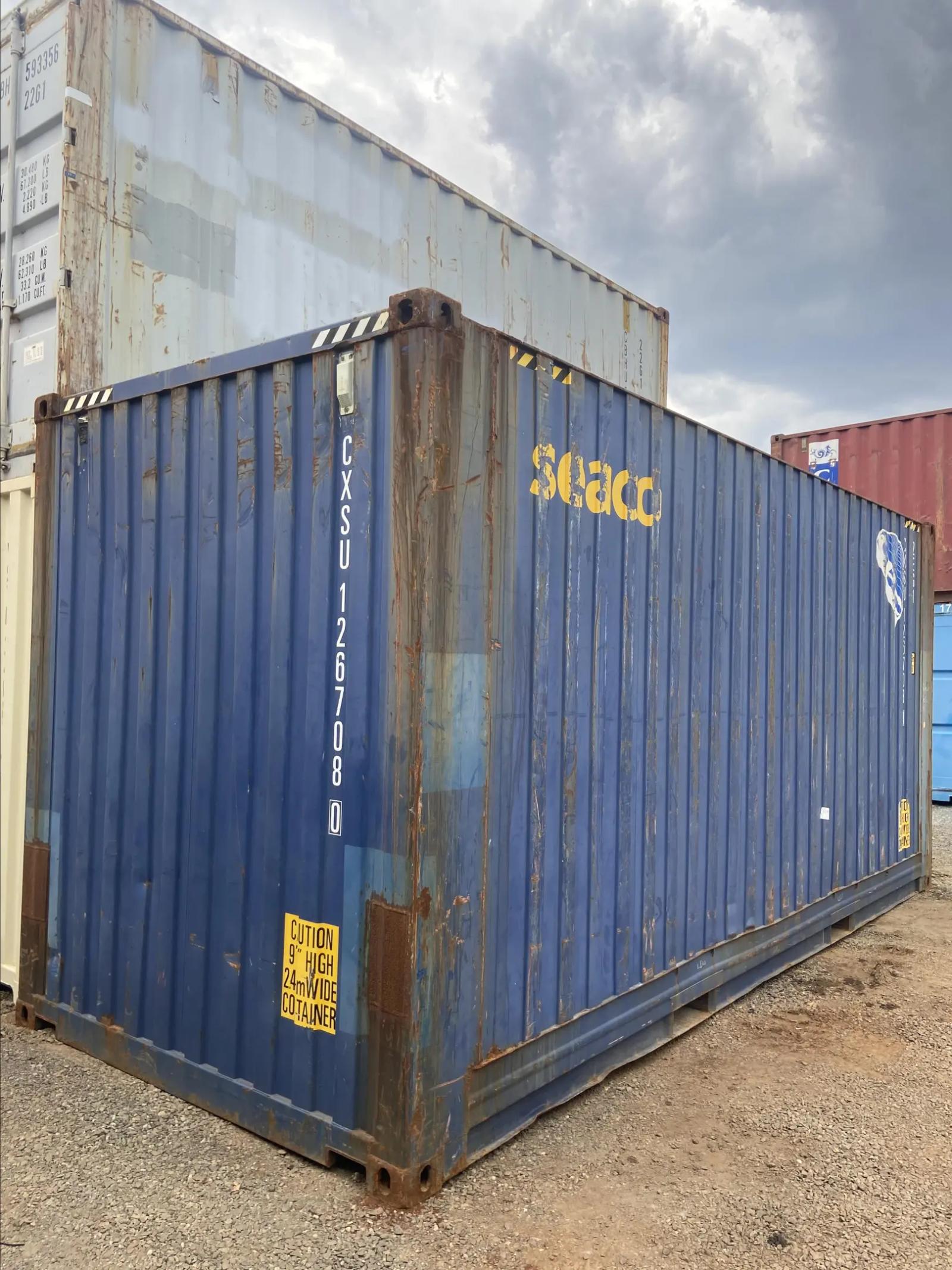Used 20ft High Cube Bulker w' Steel Floor