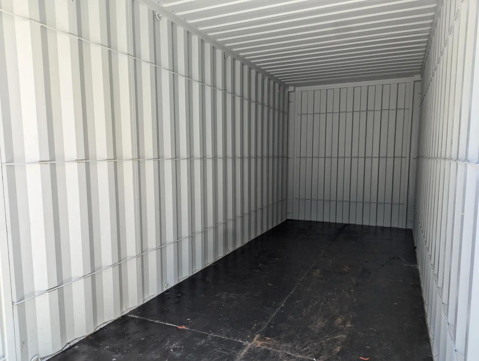 20ft High Cube Shipping Container w' Tie Rails