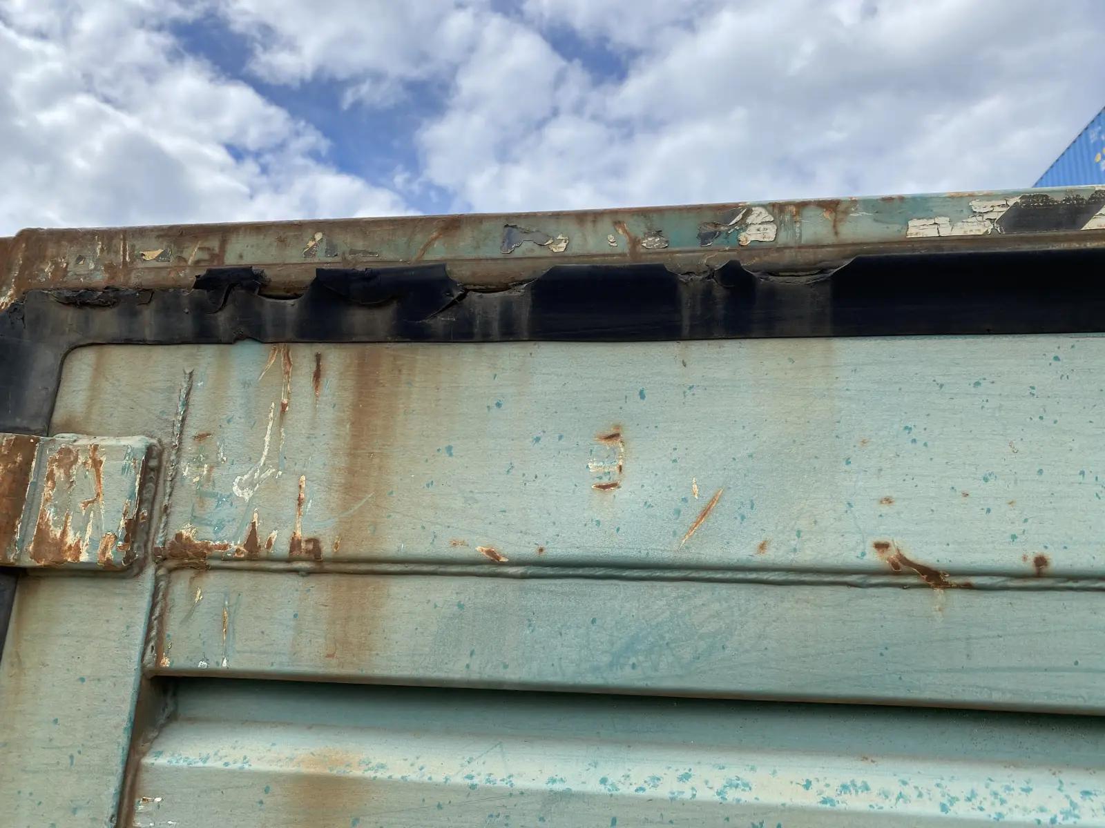 Used 20ft High Cube Rail Cart Shipping Container w' Doors Both Sides