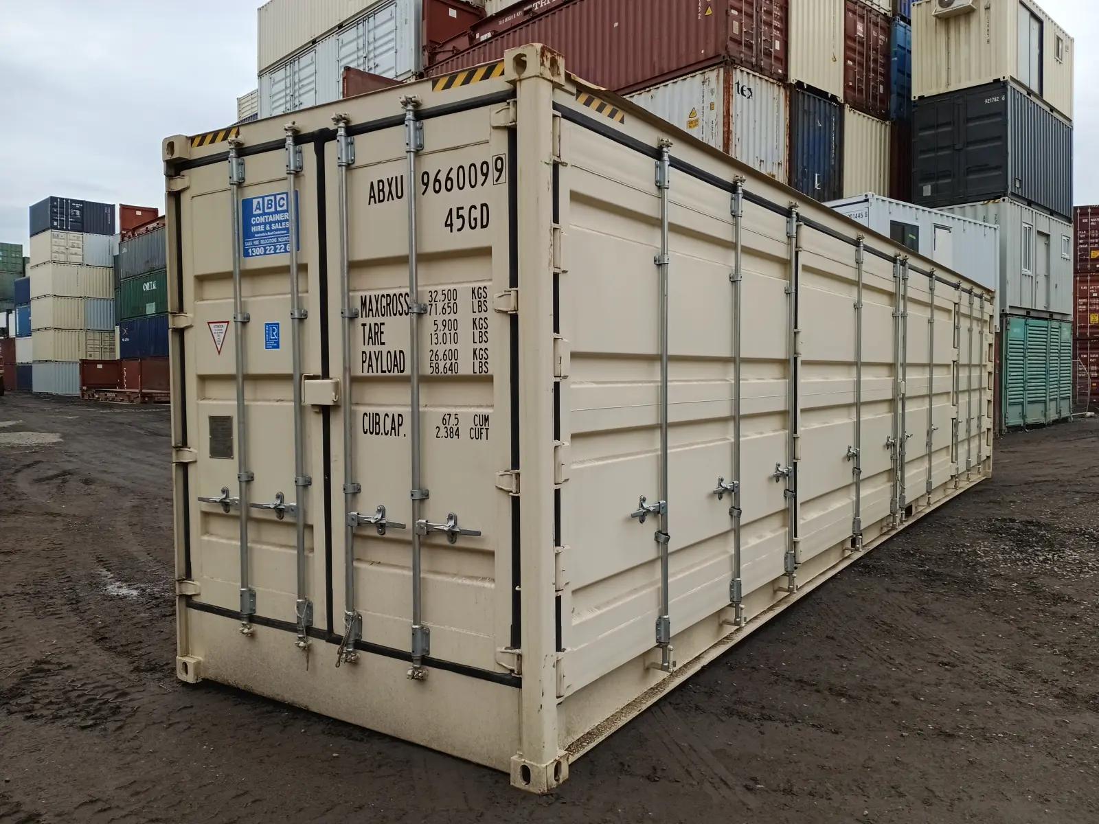 40ft High Cube Shipping Container w' Full Side Opening