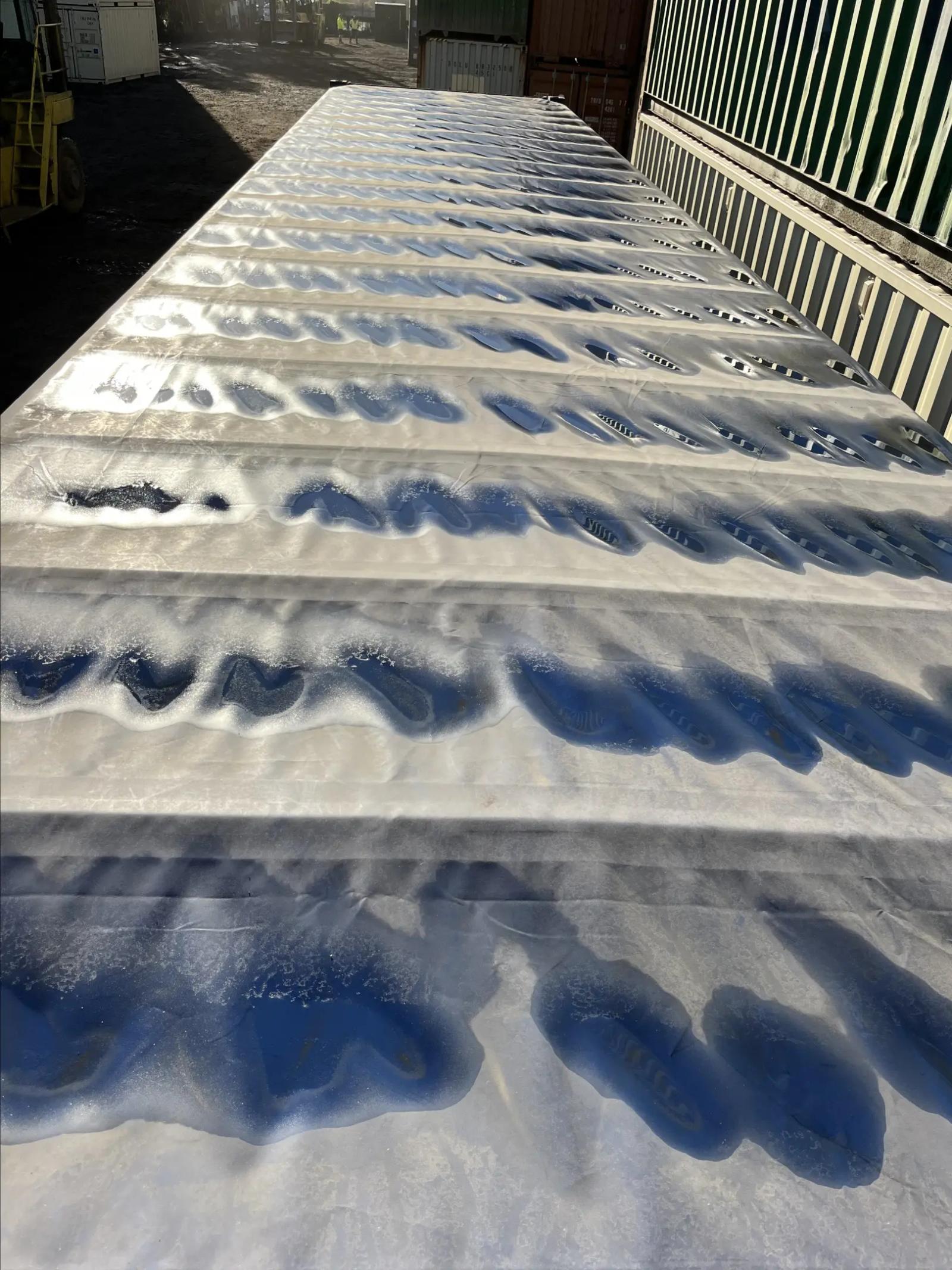 40ft High Cube Open Top Container w' Tarp And Bows