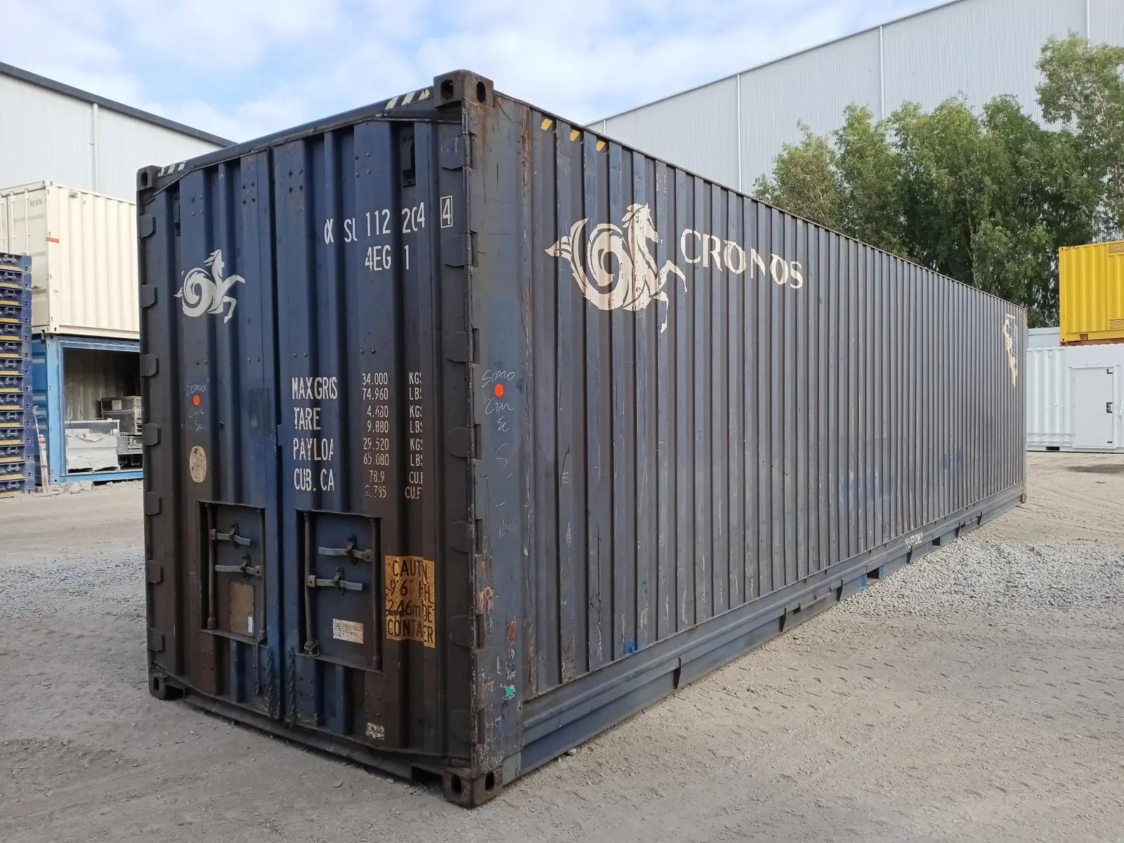 Used 40ft High Cube Pallet-Wide Shipping Container