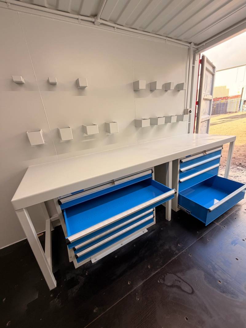 The 20ft mechanical tooling room fit-out