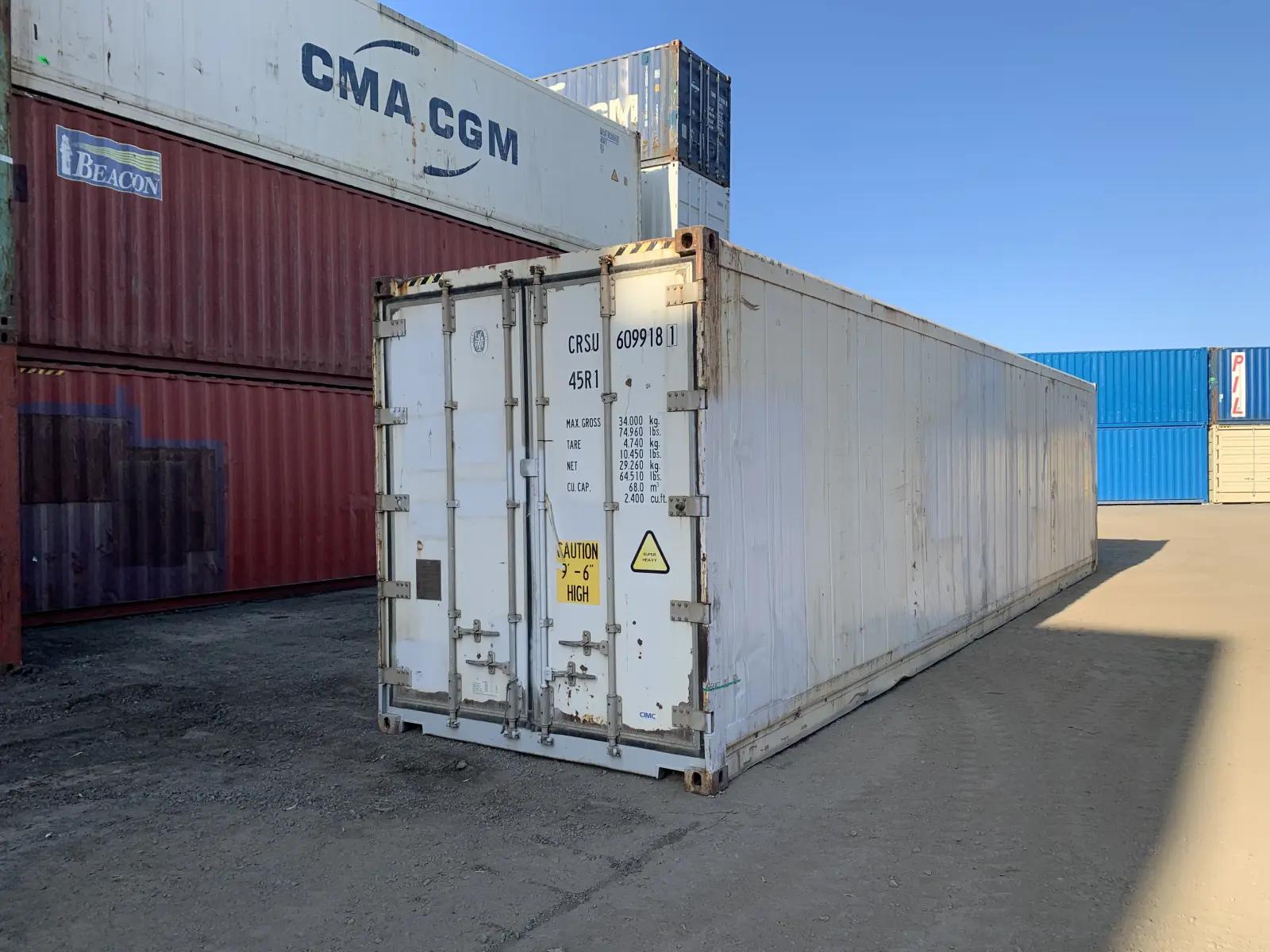 40ft Refrigerated High Cube Shipping Container