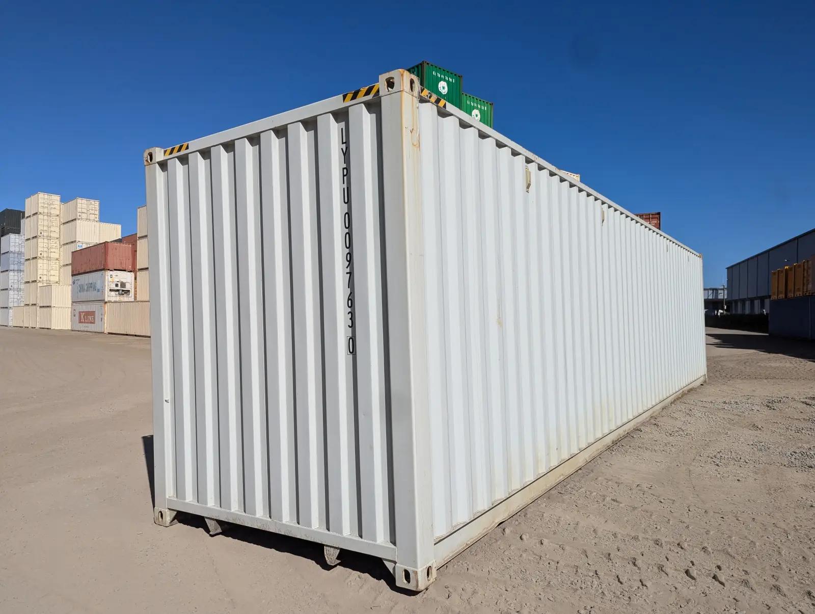 40ft High Cube Shipping Container w' Partial Side Opening (2 Sets of Side Doors)