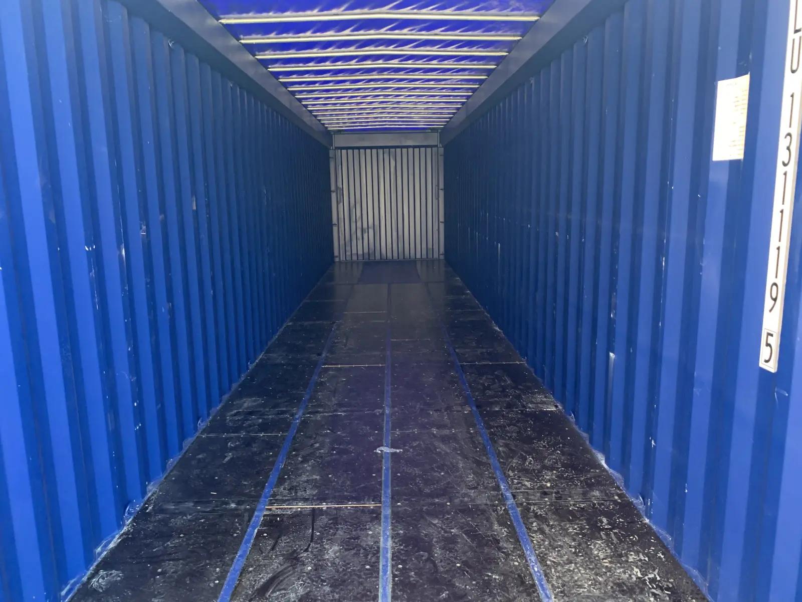 40ft High Cube Open Top Container w' Tarp And Bows