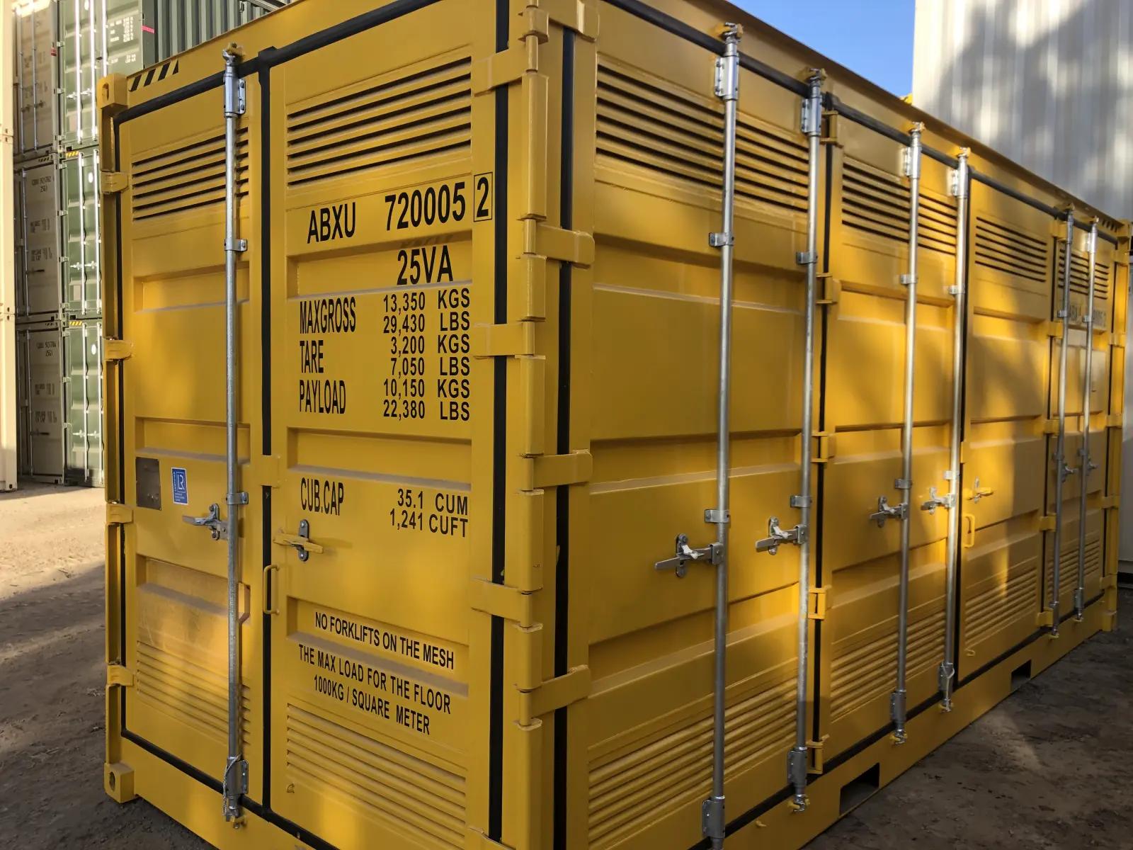 20ft Dangerous Goods Shipping Container w' Side Opening