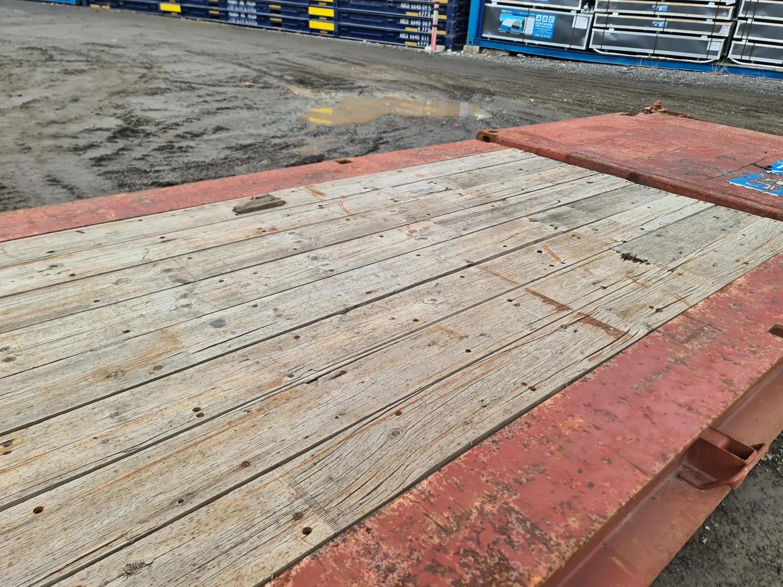 Used 40ft Flat Rack w' Collapsible Ends