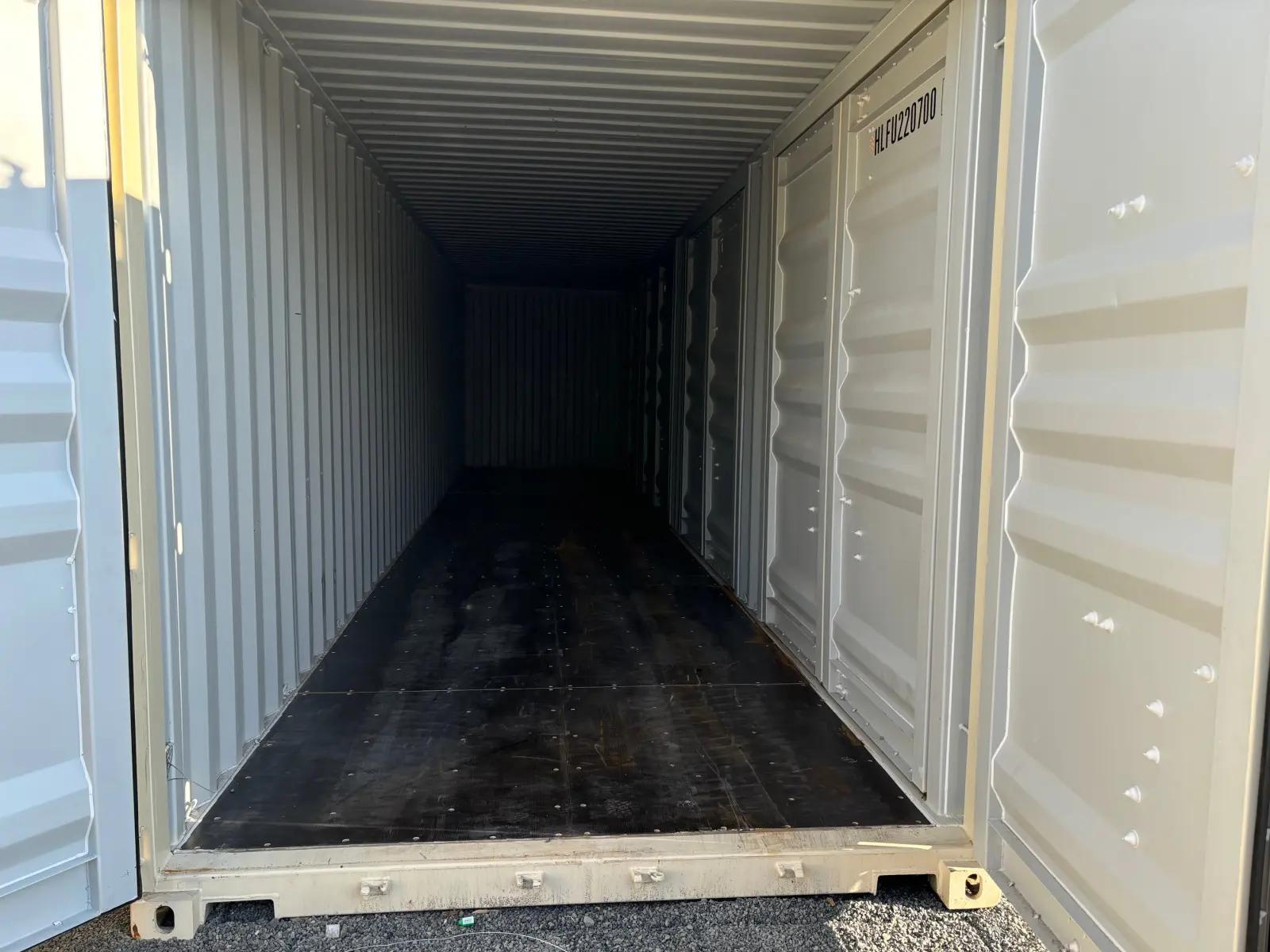 40ft High Cube Shipping Container w' Side Opening (4 Sets of Side Doors)