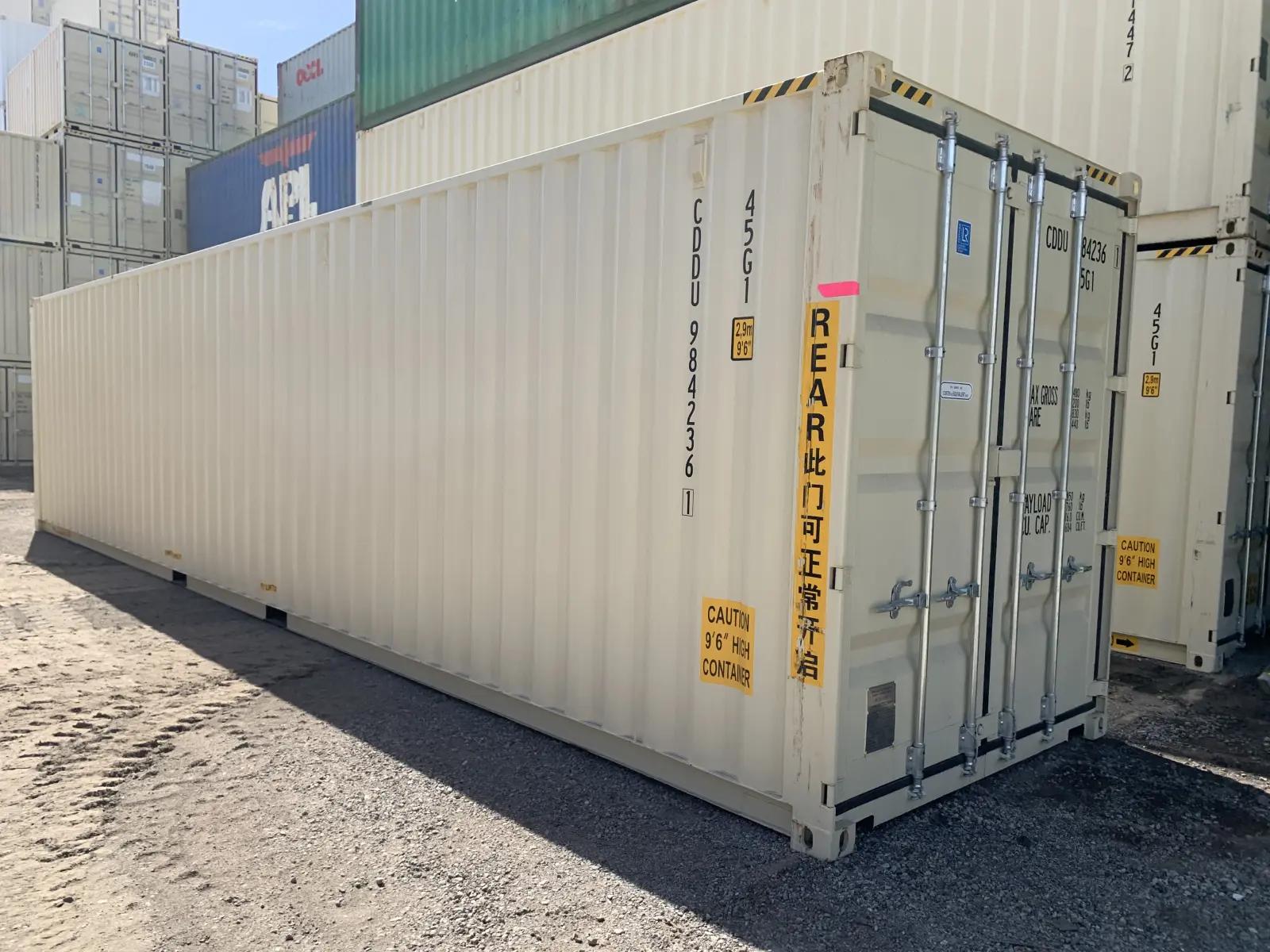 40ft High Cube Shipping Container w' Doors Both Ends