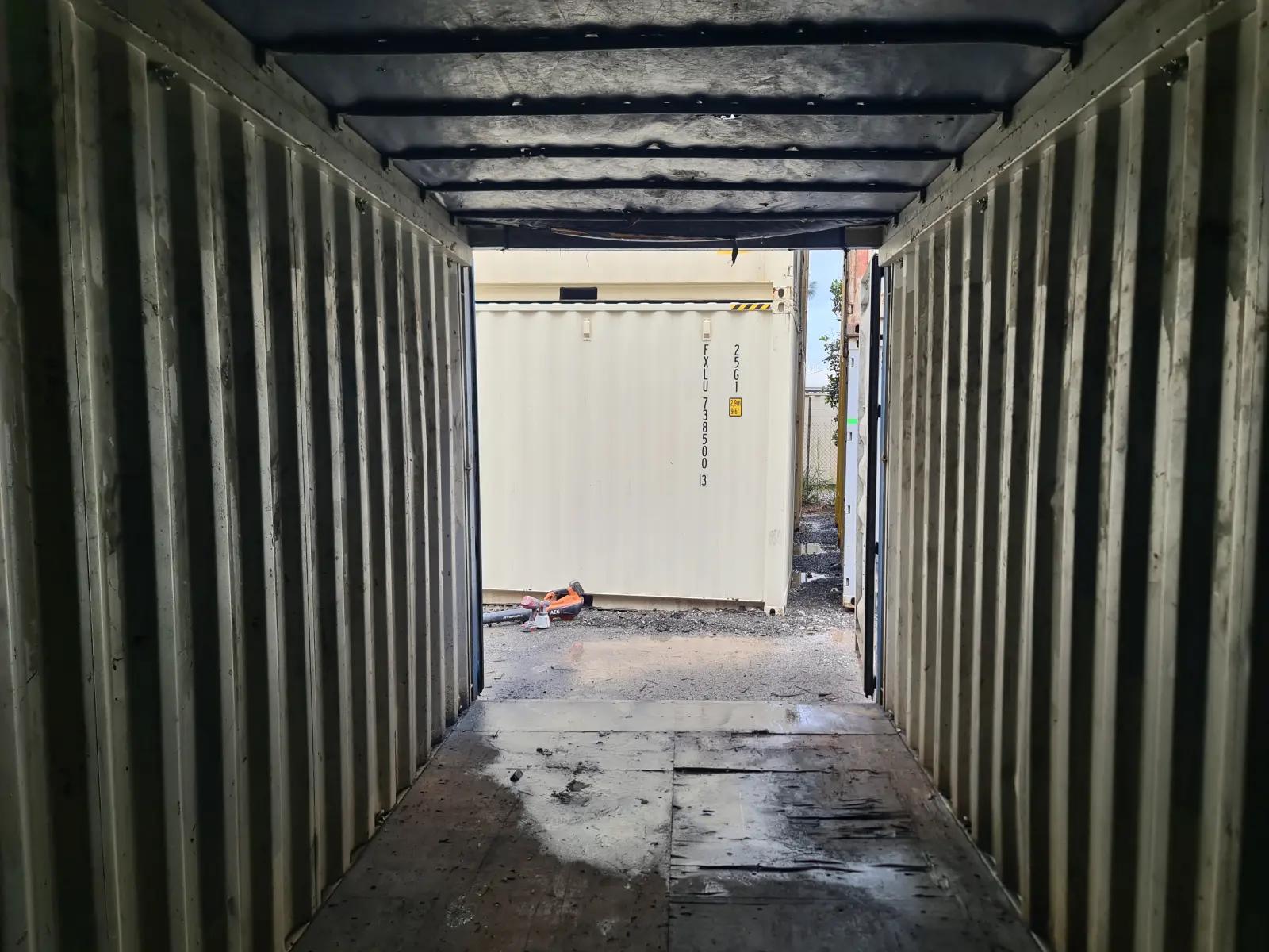 Used 20ft High Cube Open Top Container w' Tarp And Bows