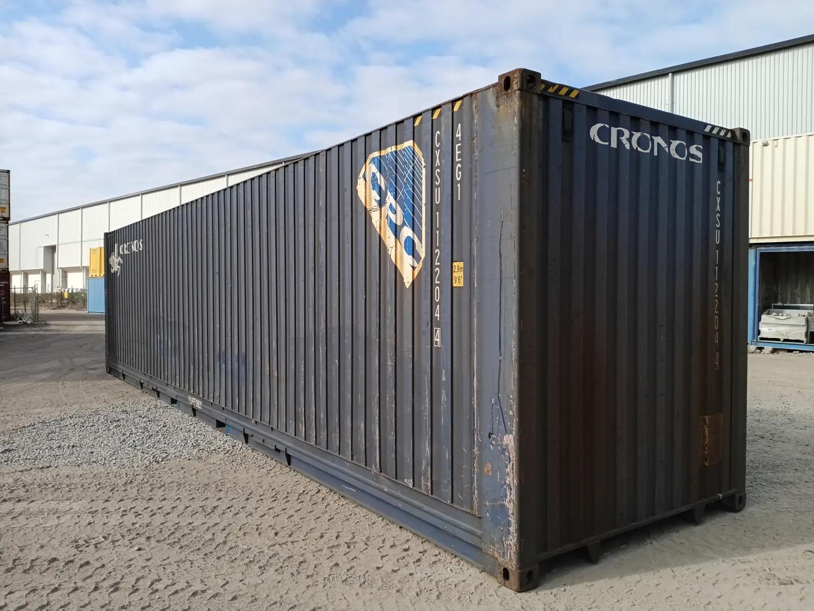 Used 40ft High Cube Pallet-Wide Shipping Container