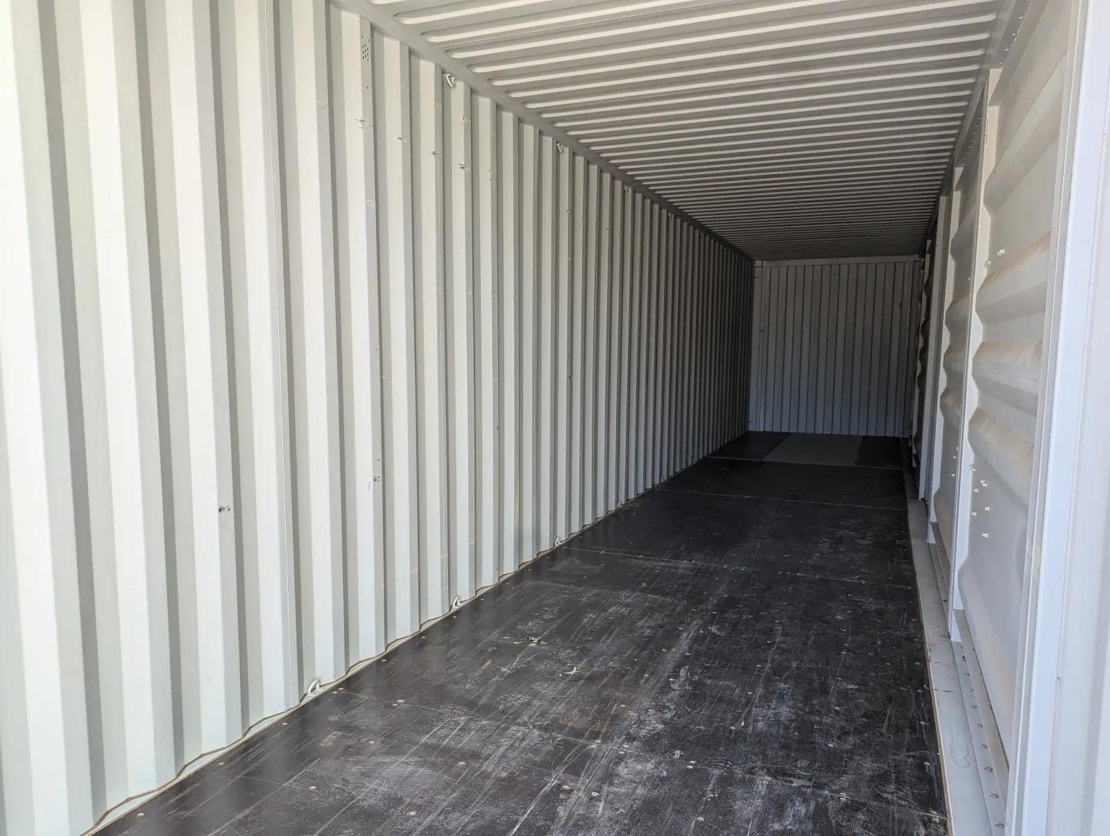 40ft High Cube Shipping Container w' Partial Side Opening (2 Sets of Side Doors)