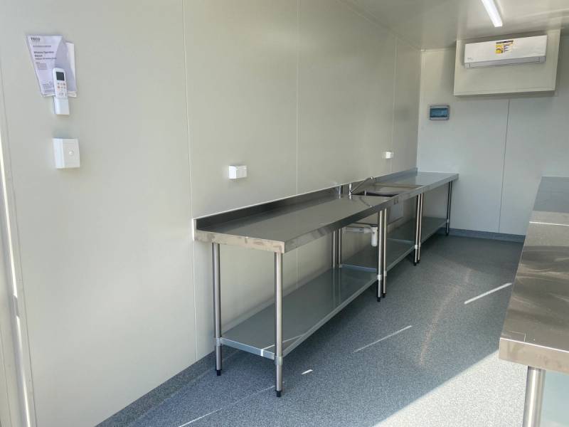 The 20ft feedlot servery fit-out