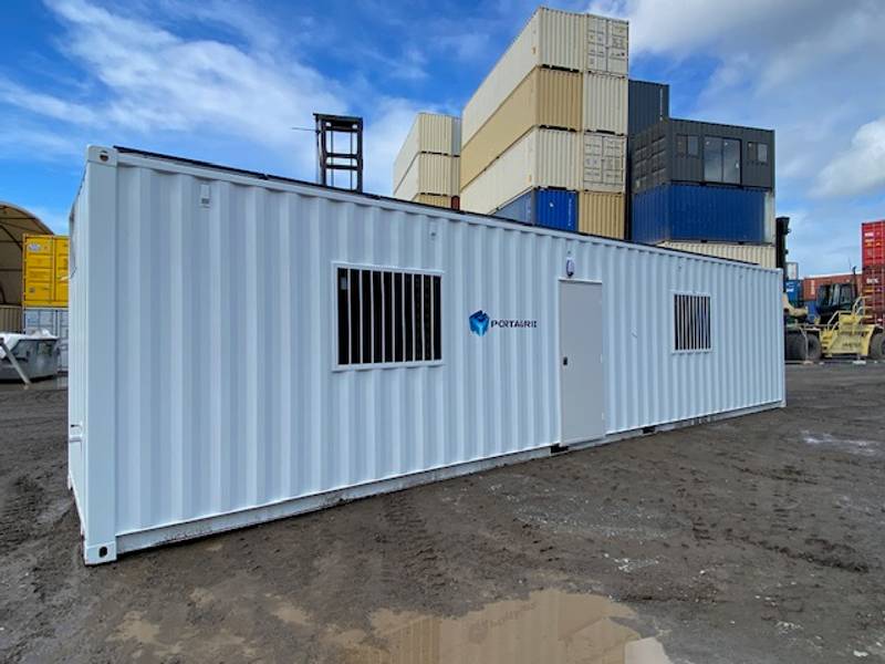 The 40ft off-grid site office