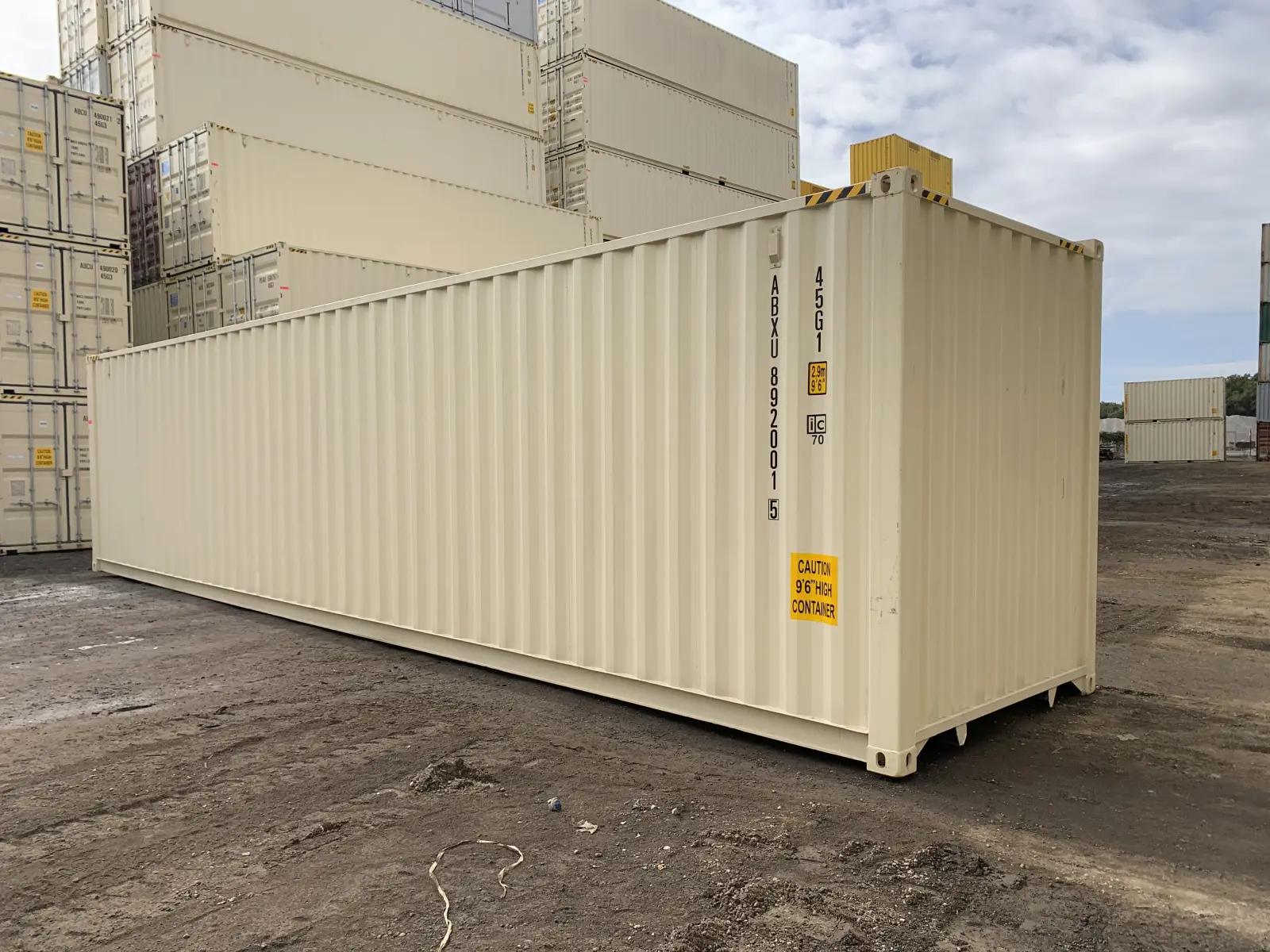 40ft High Cube Shipping Container w' Steel Floor