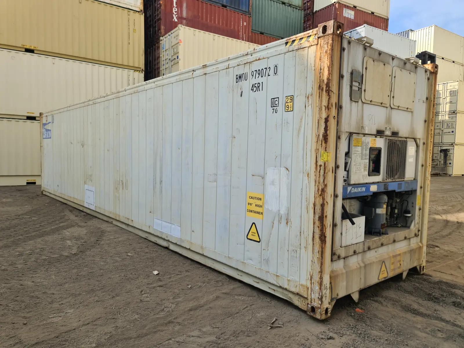 40ft Refrigerated High Cube Shipping Container, Non-Operational