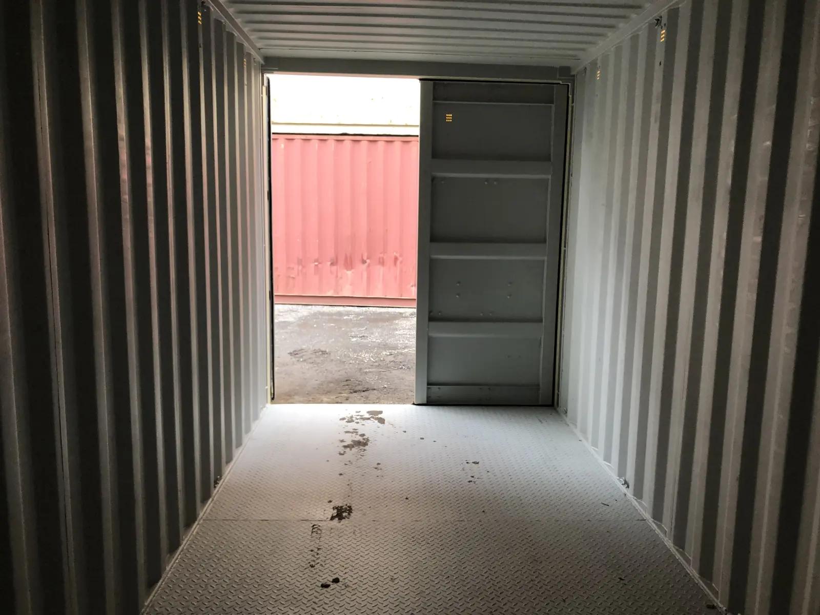 20ft High Cube Shipping Container w' Steel Floor & Doors Both Ends