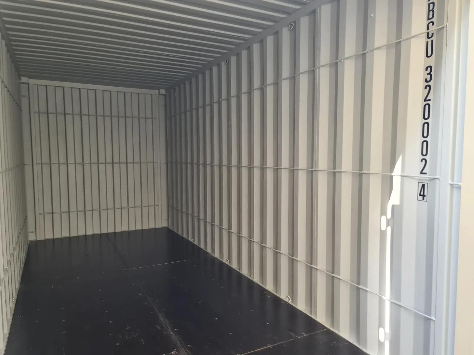 20ft High Cube Shipping Container w' Tie Rails