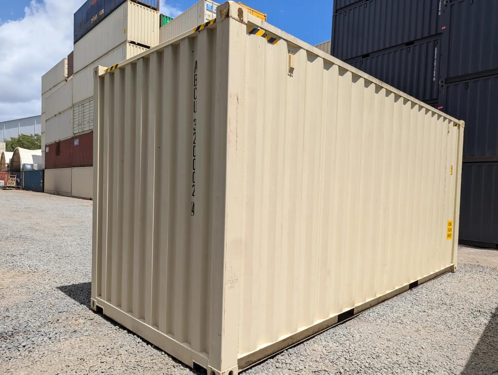 20ft High Cube Shipping Container w' Tie Rails