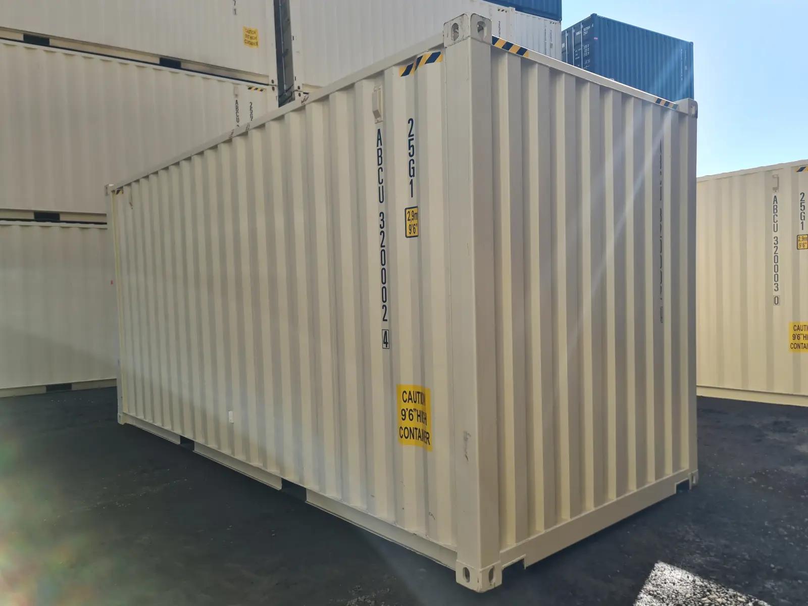 20ft High Cube Shipping Container w' Tie Rails