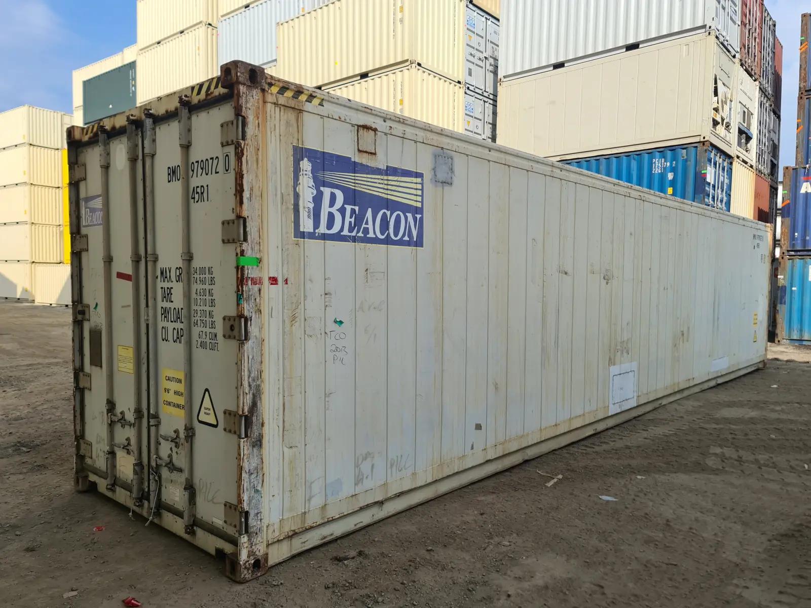 40ft Refrigerated High Cube Shipping Container, Non-Operational