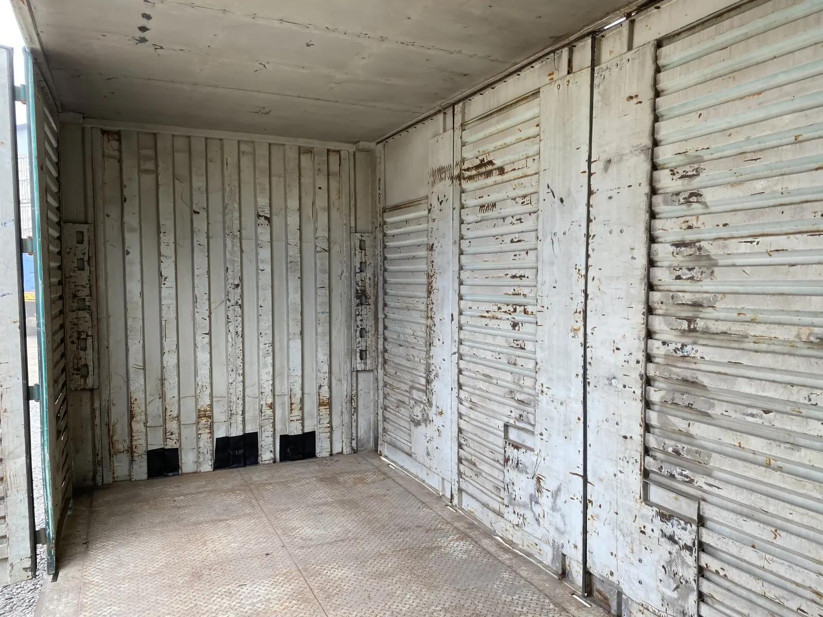 Used 20ft High Cube Rail Cart Shipping Container w' Doors Both Sides