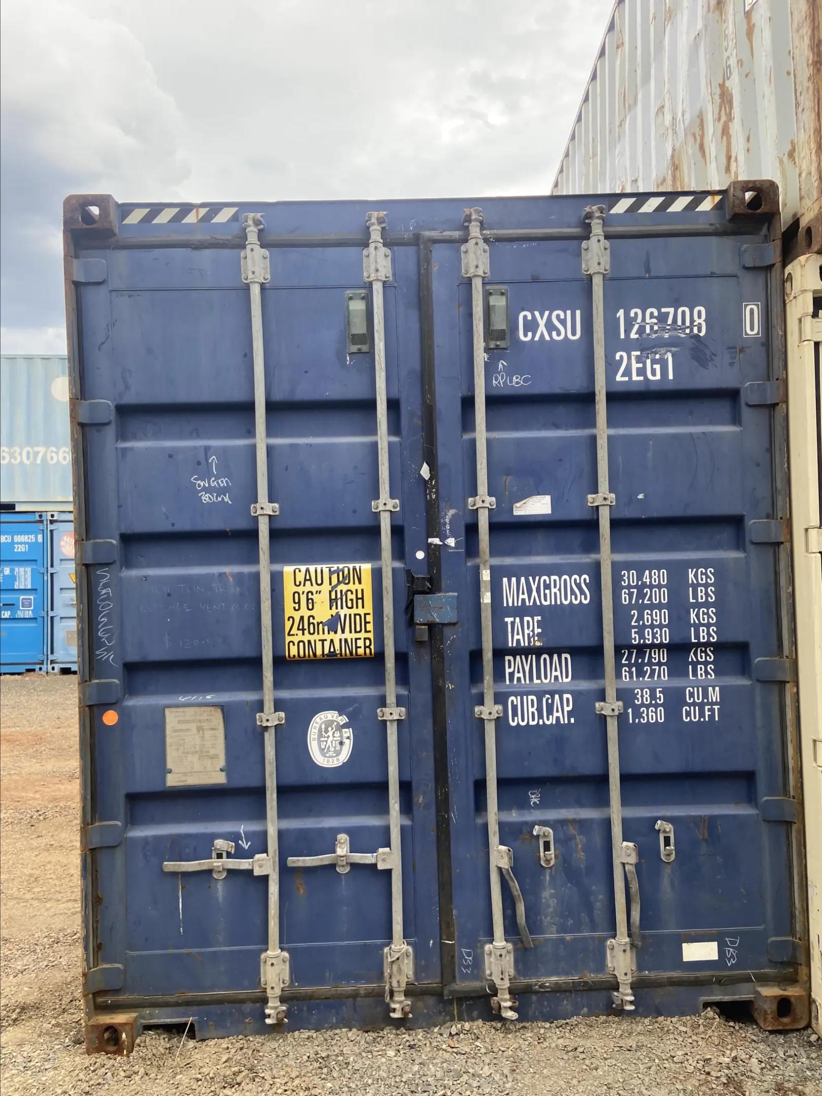Used 20ft High Cube Bulker w' Steel Floor