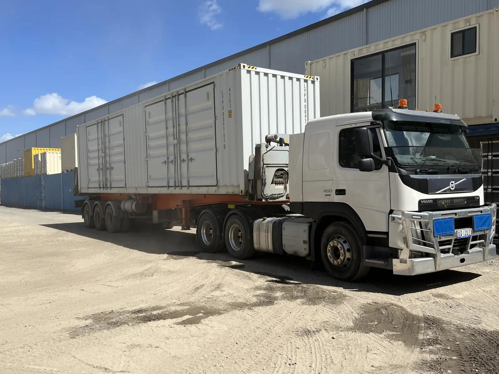 40ft High Cube Shipping Container w' Partial Side Opening (2 Sets of Side Doors)