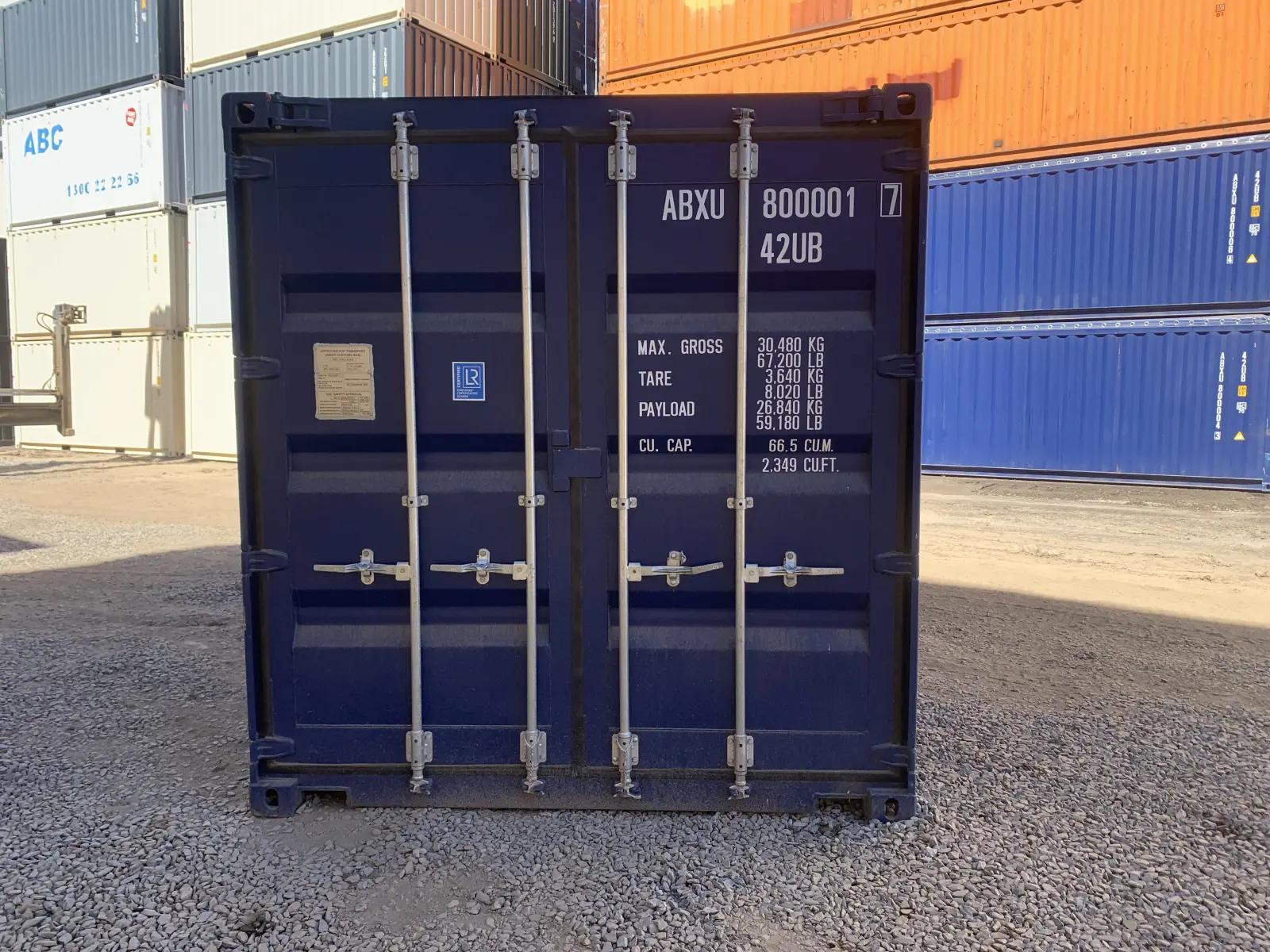 40ft Open Top Shipping Container w' Tarp And Bows & Timber Floor