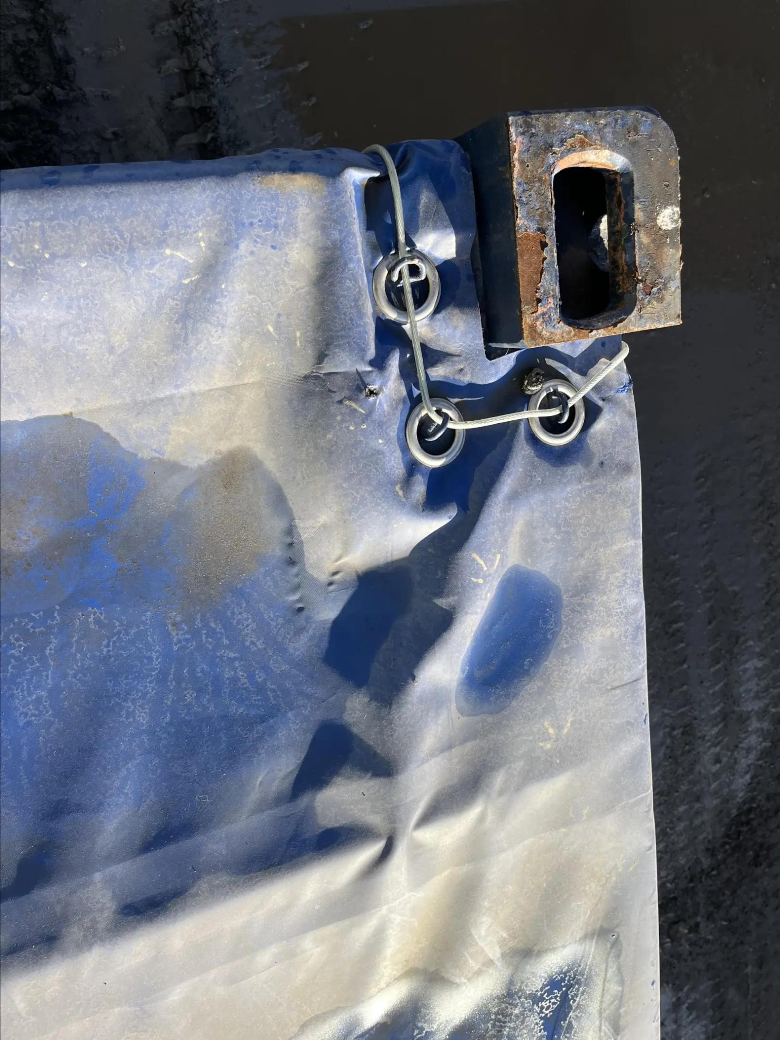 40ft High Cube Open Top Container w' Tarp And Bows