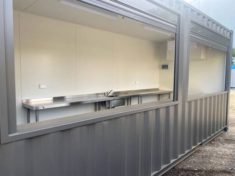 The 20ft feedlot servery fit-out