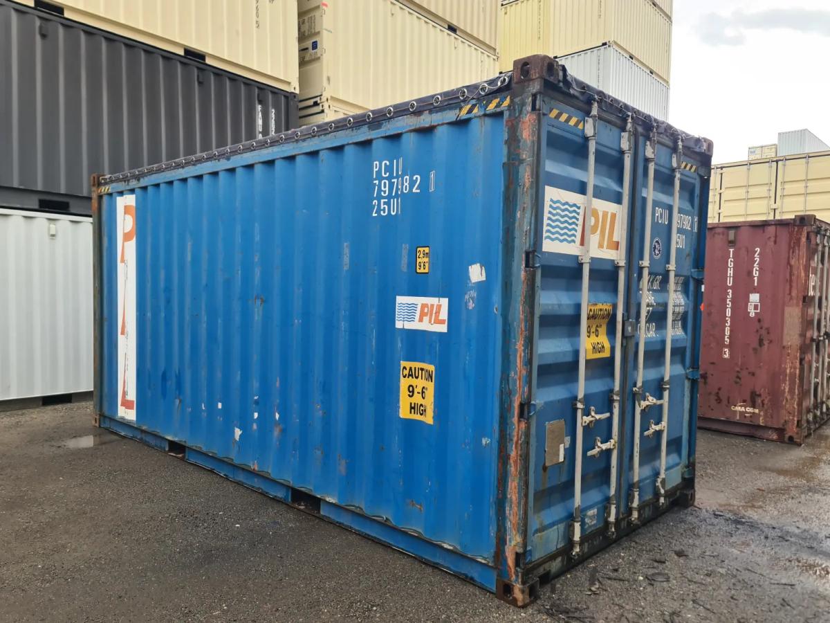 Used 20ft High Cube Open Top Container w' Tarp And Bows