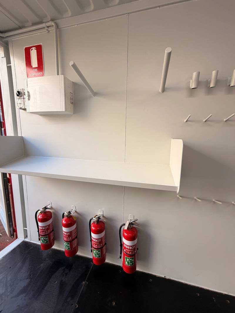 The 20ft mechanical tooling room fit-out