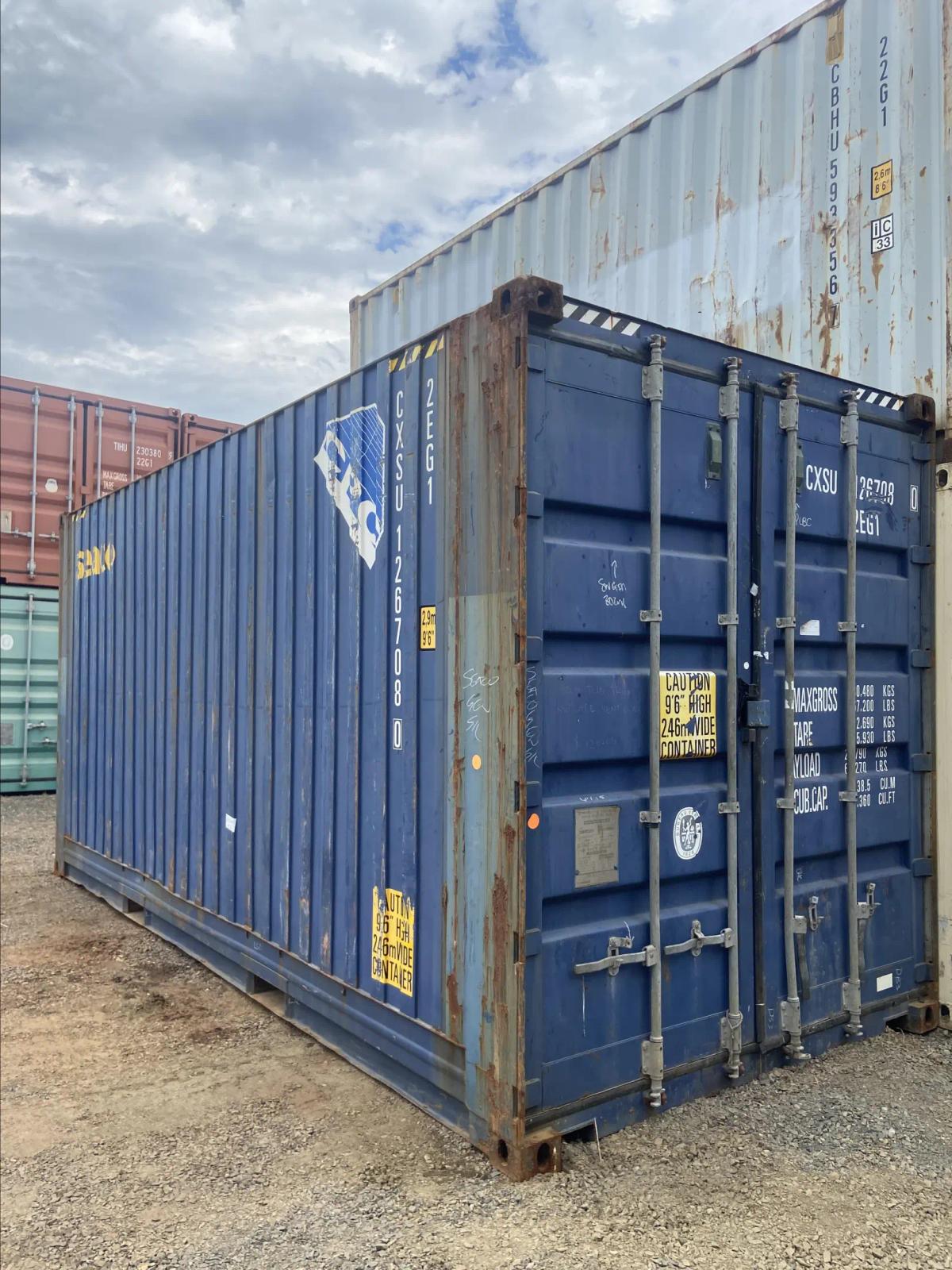 Used 20ft High Cube Bulker w' Steel Floor