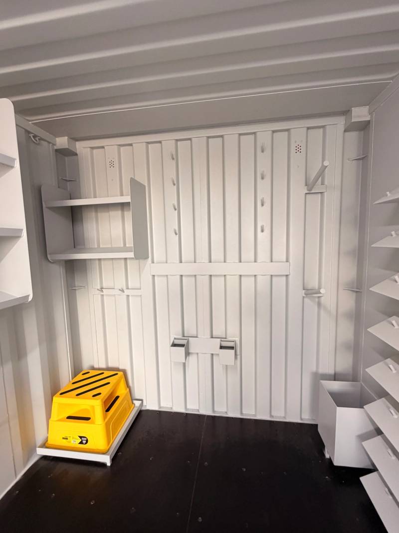 The 20ft mechanical tooling room fit-out