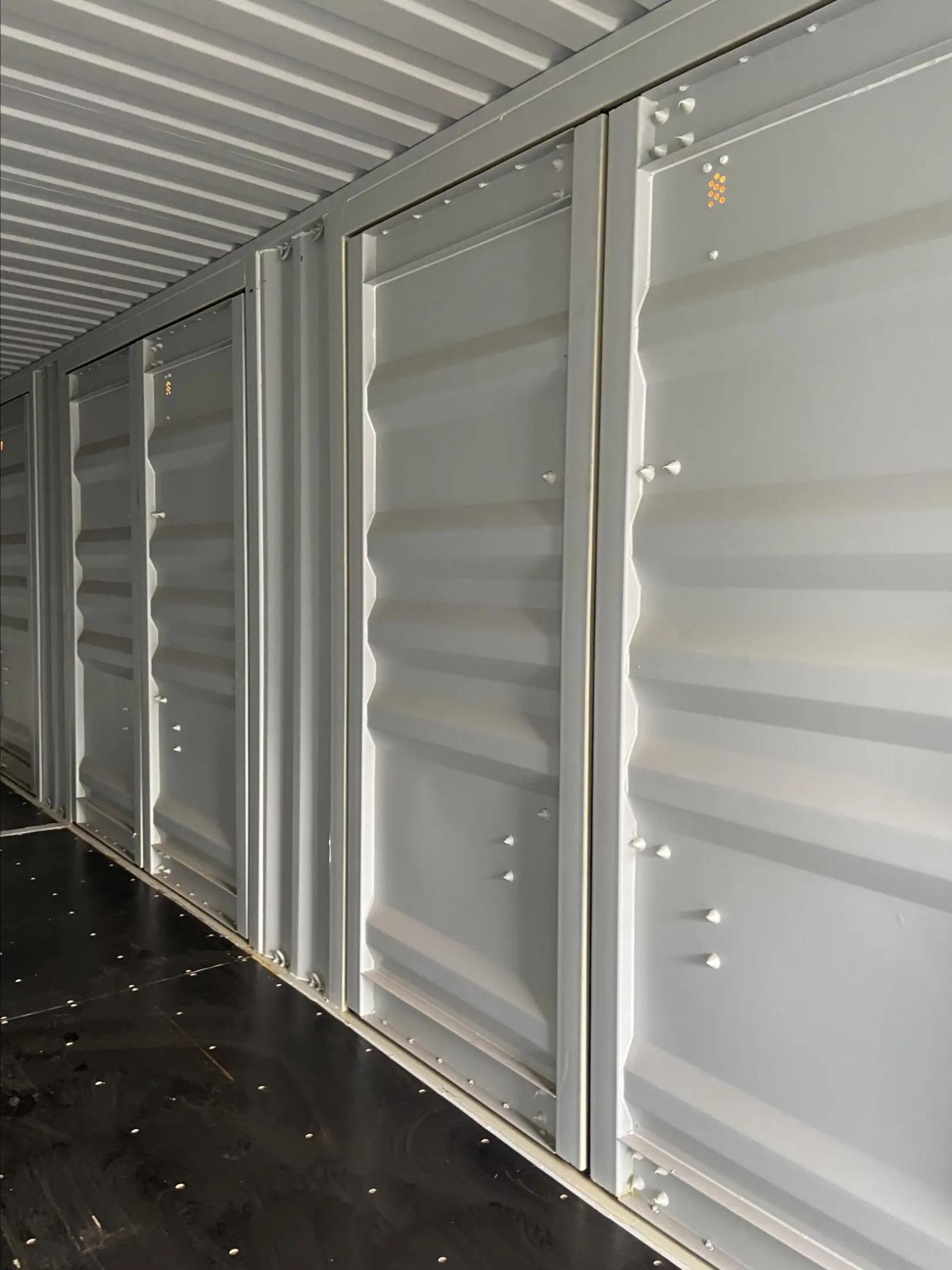 40ft High Cube Shipping Container w' Side Opening (4 Sets of Side Doors)