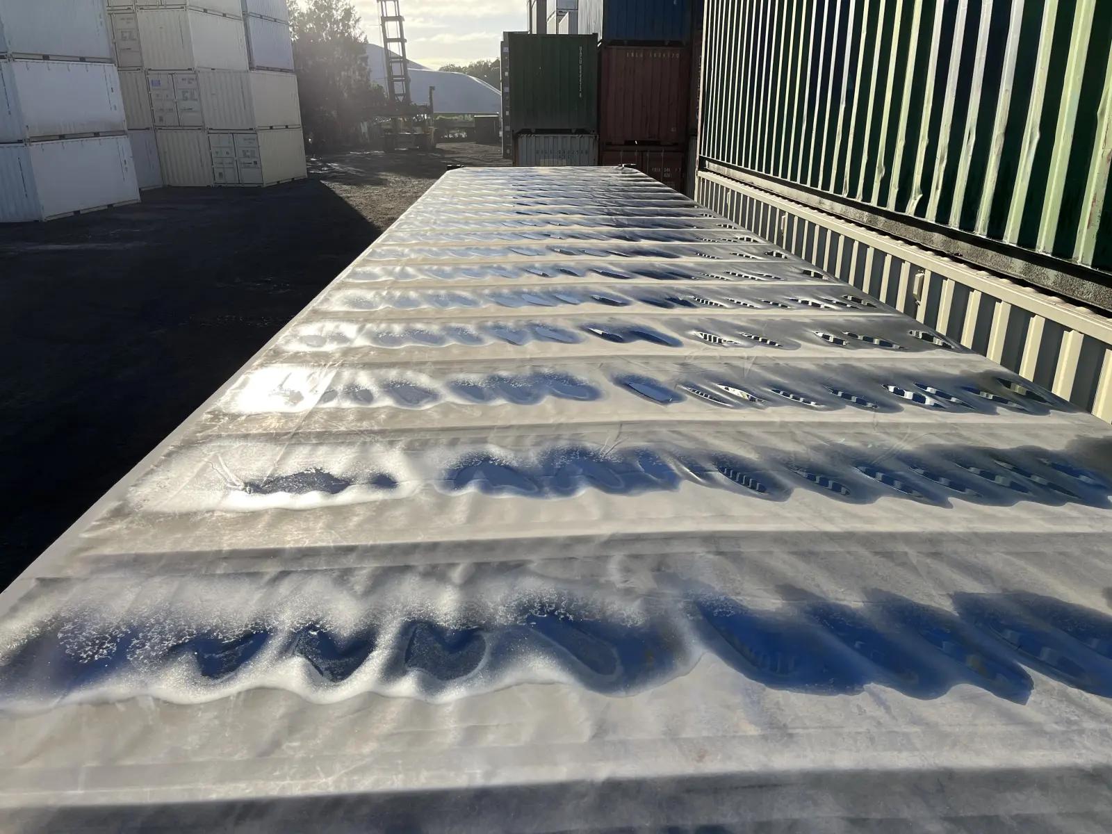 40ft High Cube Open Top Container w' Tarp And Bows