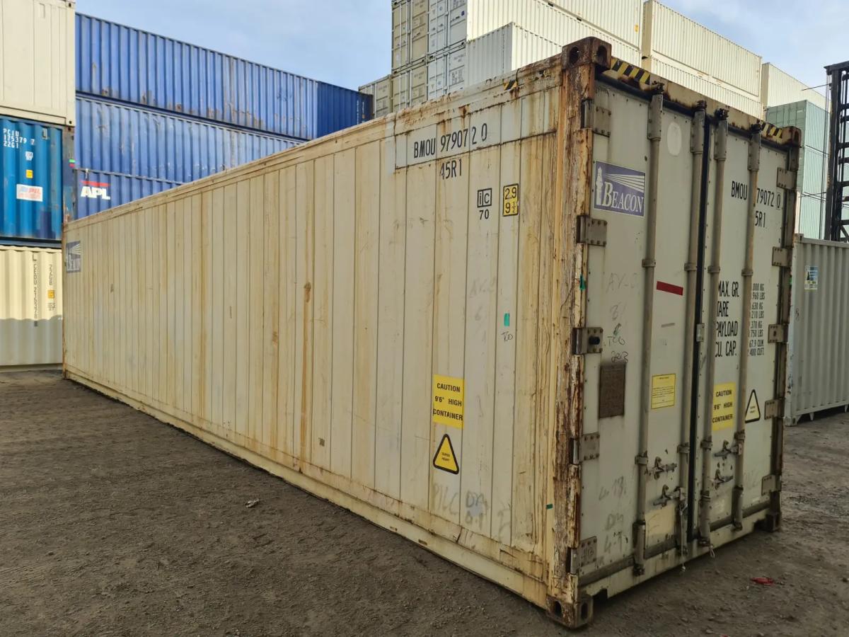 40ft Refrigerated High Cube Shipping Container, Non-Operational